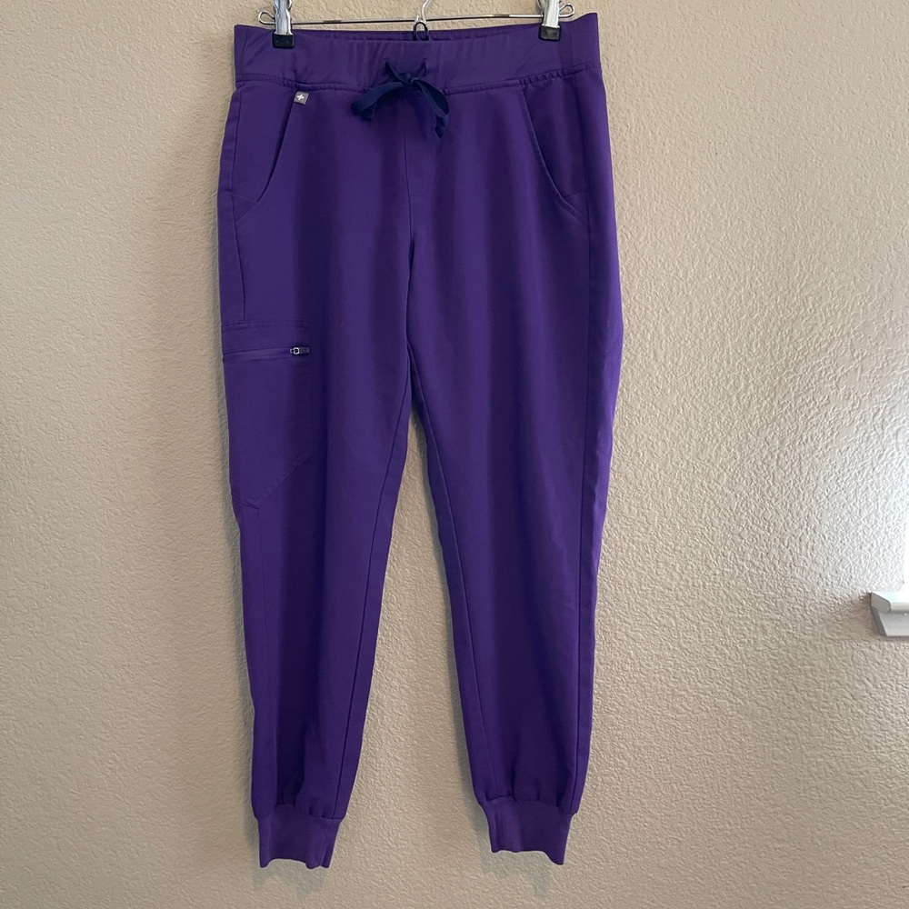 FIGS Zamora Joggers Scrub Pants in Digital Grape